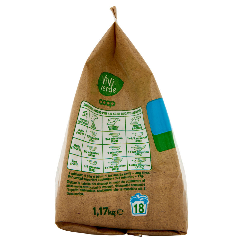 DETERSIVO LAVATRICE IN POLVERE COOP VIVIVERDE ECOLABEL 18LAV KG 1,17 - 4