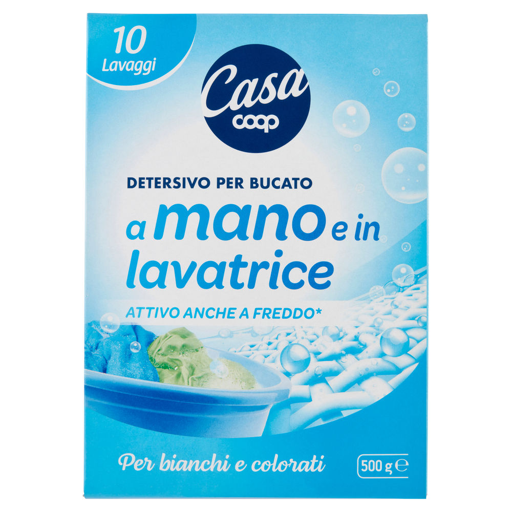 Detersivo in polvere bucato a mano coop casa 10lav g 500