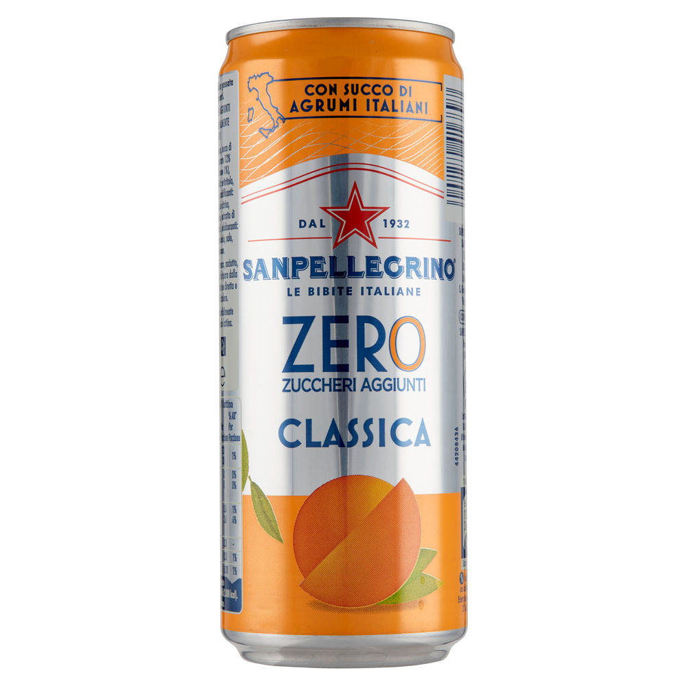 BIBITA CLASSICA ZERO SANPELLEGRINO LATTINA ML 330 - 1