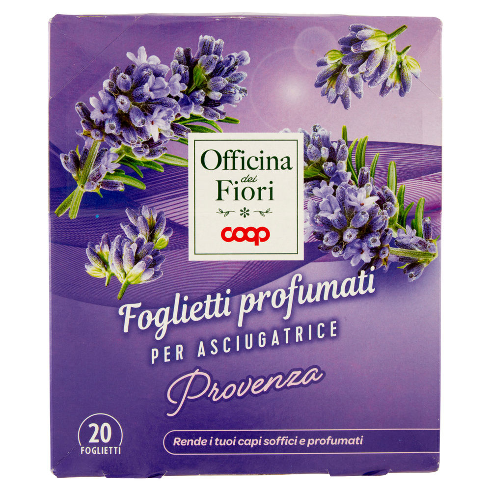 FOGLIETTI PER ASCIUGATRICE COOP OFFICINA DEI FIORI PROFUMO PROVENZA PZ 20 - 3