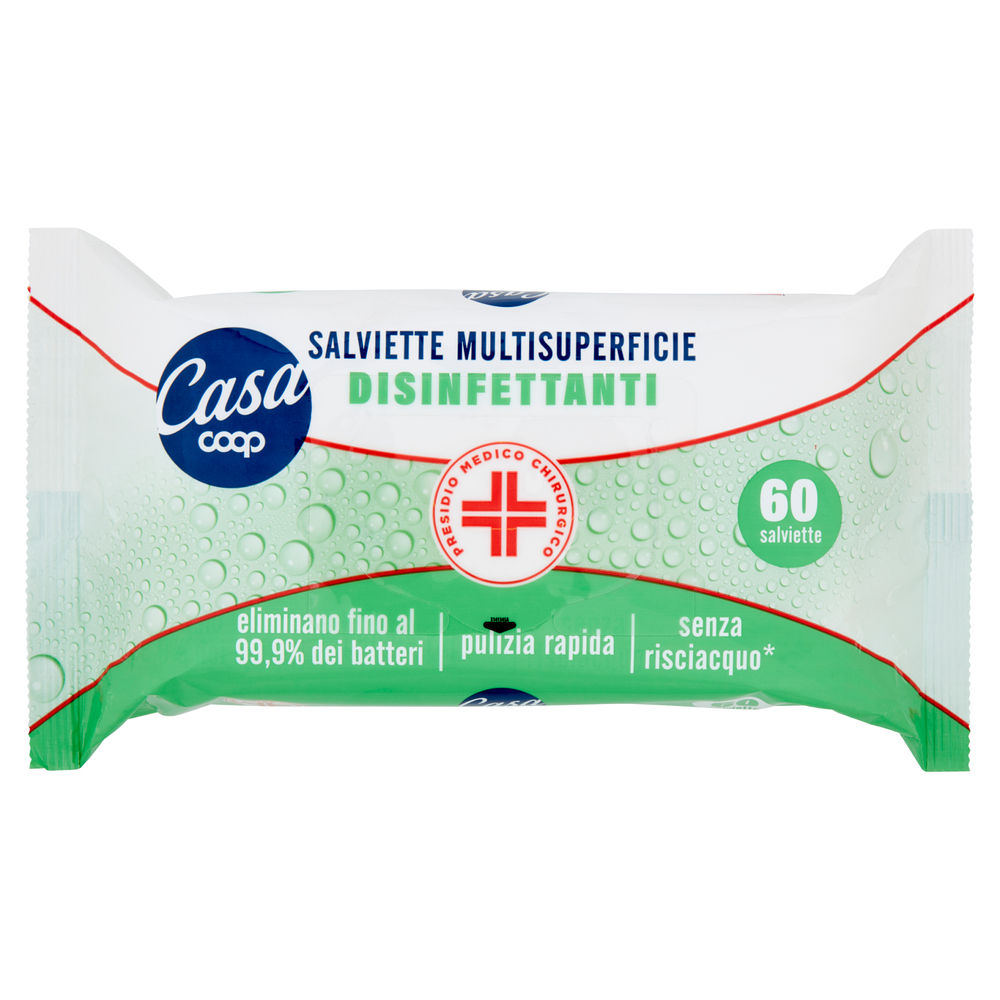 Salviette disinfettanti multisuperficie coop casa pz.60