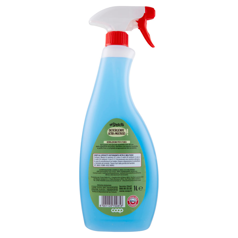 DETERGENTE SPRAY VETRI MULTIUSO GLI SPESOTTI COOP L 1 - 1