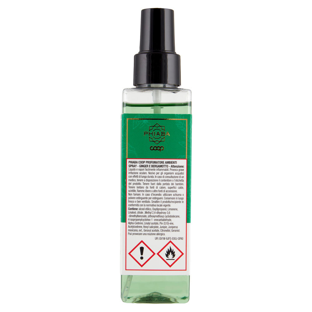 DEO SPRAY AMBIENTE COOP PHIABA GINGER E BERGAMOTTO ML 150 - 5