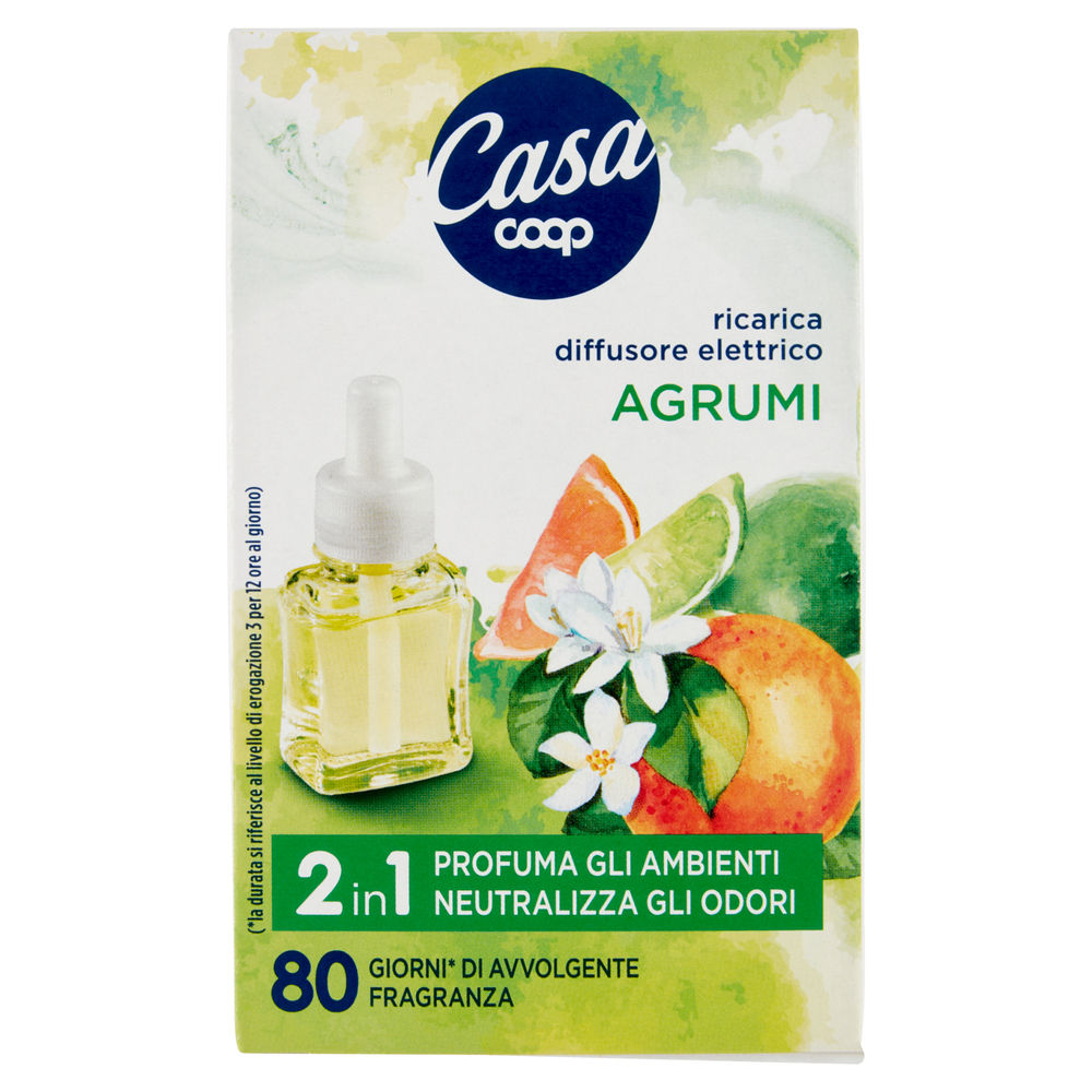 Ricarica per diffusore elettrico coop casa  - agrumi (citrus, lime) 20ml