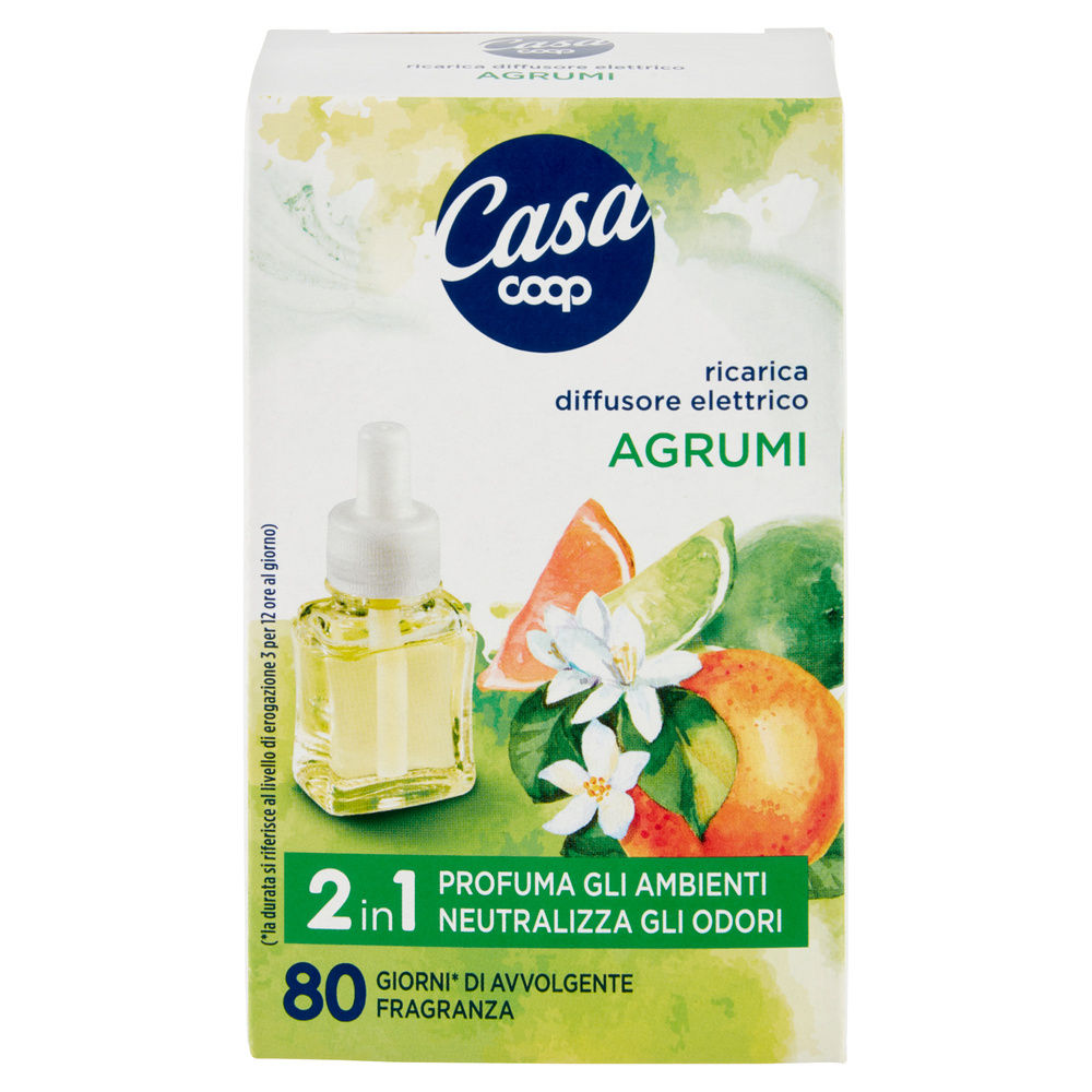 RICARICA PER DIFFUSORE ELETTRICO COOP CASA  - AGRUMI (CITRUS, LIME) 20ML - 5