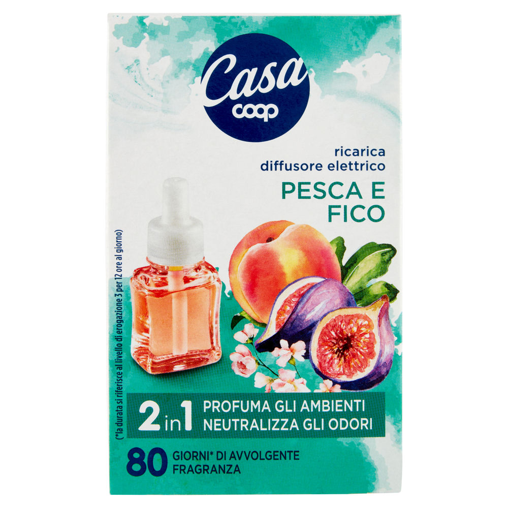 Ricarica per diffusore elettrico coop casa  - pesca e fico 20ml