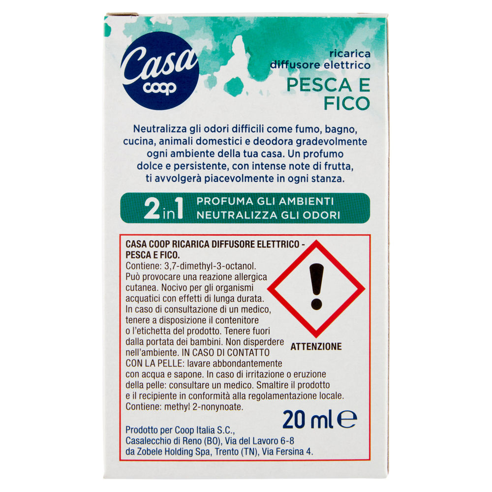 RICARICA PER DIFFUSORE ELETTRICO COOP CASA  - PESCA E FICO 20ML - 1