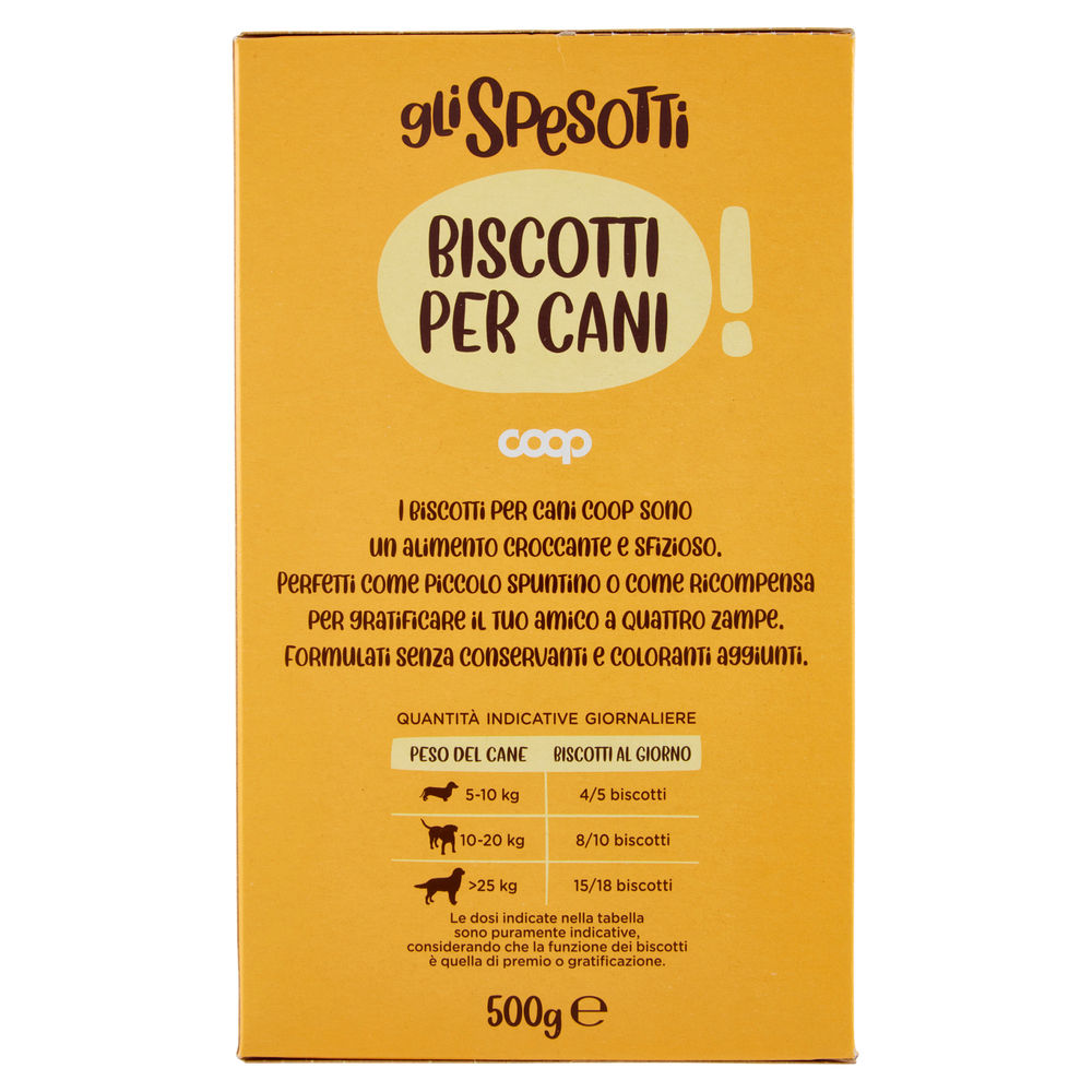 BISCOTTI PER CANI GLI SPESOTTI COOP G500 - 1