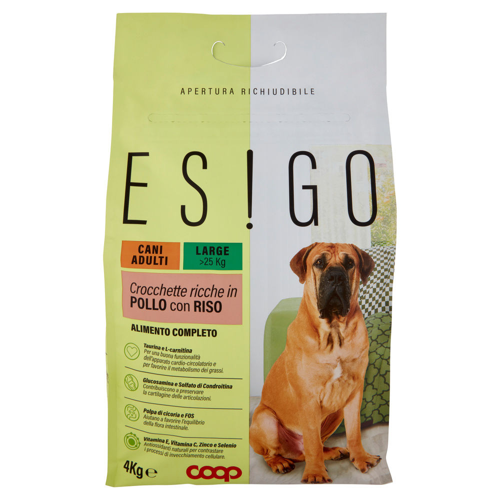 SECCO CANE CROCC.CANI ADULTI TG.LARGE POLLO/RISO ESIGO COOP KG4 - 3