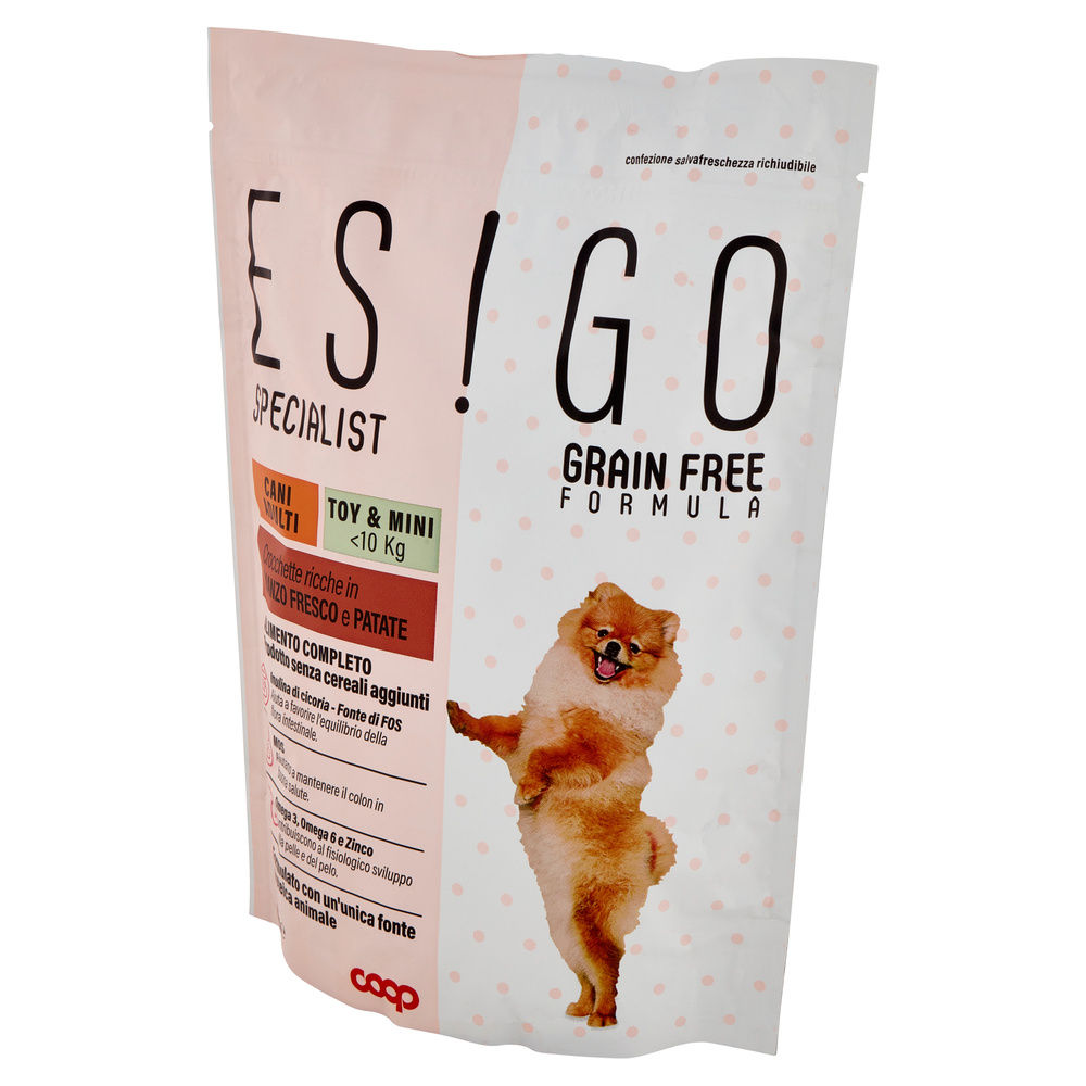 SECCO CANE CROCC.CANI ADULTI GRAINFREE MANZO TG.TOY/MINI ESIGO SPEC COOP G800 - 7