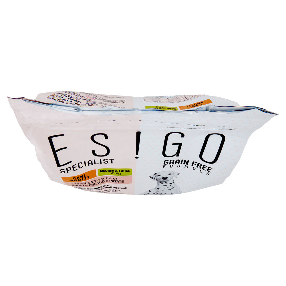 SECCO CANE CROCC.CANI ADULTI GRAINFREE MAIALE TG.MED/LARGE ESIGO SPEC COOP KG3 - 7