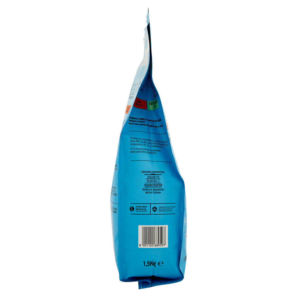 SECCO CANE CROCC.CANI ADULTI MONOPR.SALM/PAT TG.TOY/MINI ESIGO SPEC COOP KG1,5 - 4