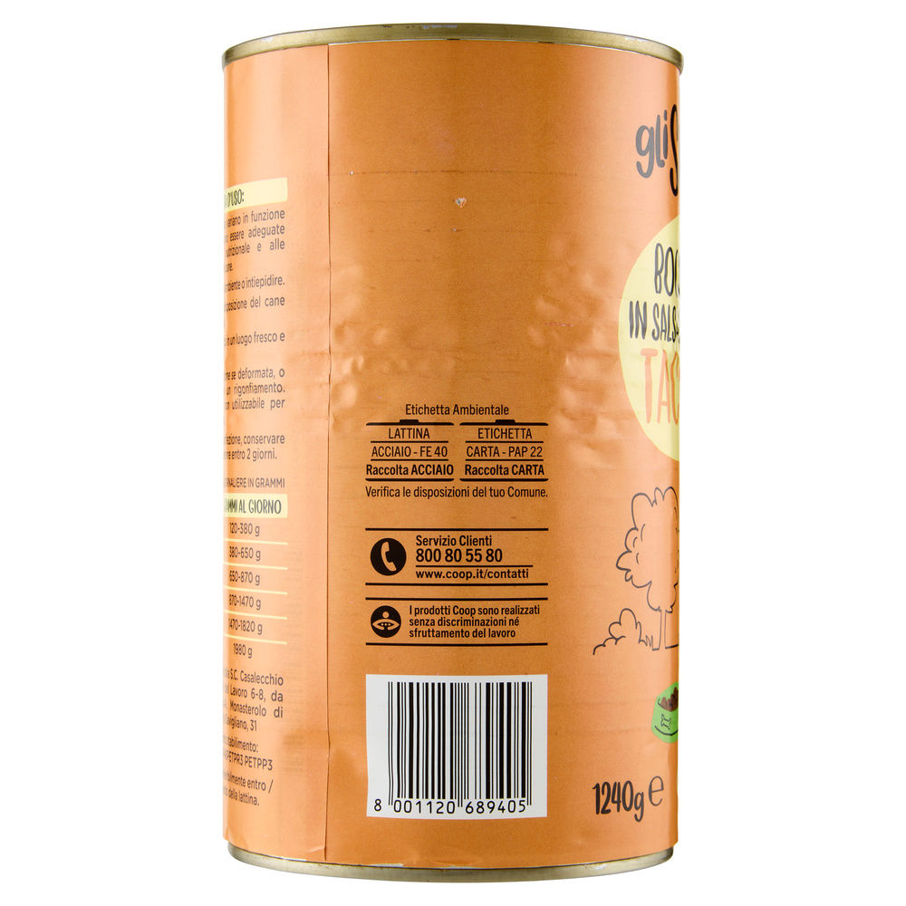 UMIDO CANE BOCCONCINI PER CANI TACCHINO LATTINA GLI SPESOTTI COOP KG 1,24 - 13