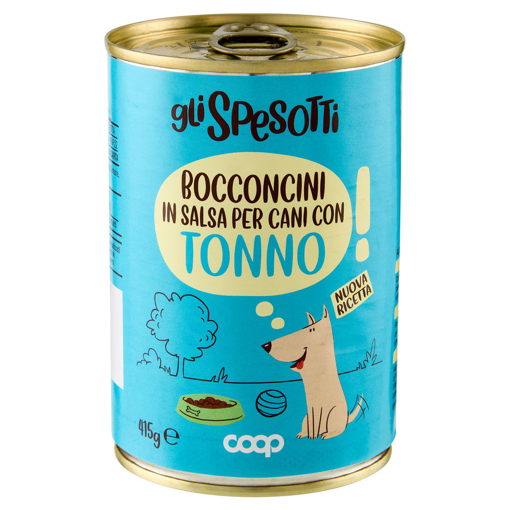 UMIDO CANE BOCCONCINI PER CANI TONNO E CAROTE LATTINA GLI SPESOTTI COOP G415 - 15