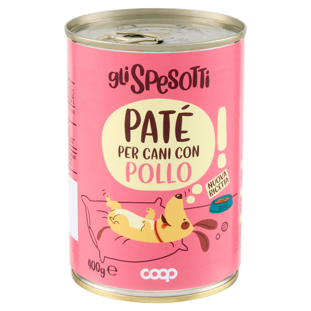 UMIDO CANE PATE' PER CANI POLLO LATTINA GLI SPESOTTI COOP G400 - 9