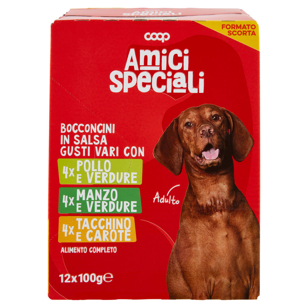 UMIDO CANE MULTIPACK BUSTE BOCCON.SALSA GUSTI ASS.TI AMICI SPEC. COOP G100X12 - 3