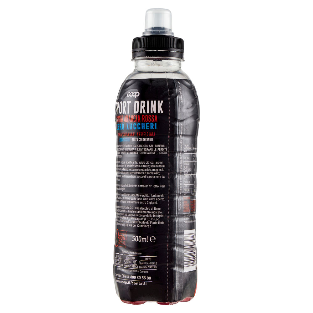 INTEGRATORE SALINO ARANCIA ROSSA ZERO COOP RPET 30% ML 500 - 1