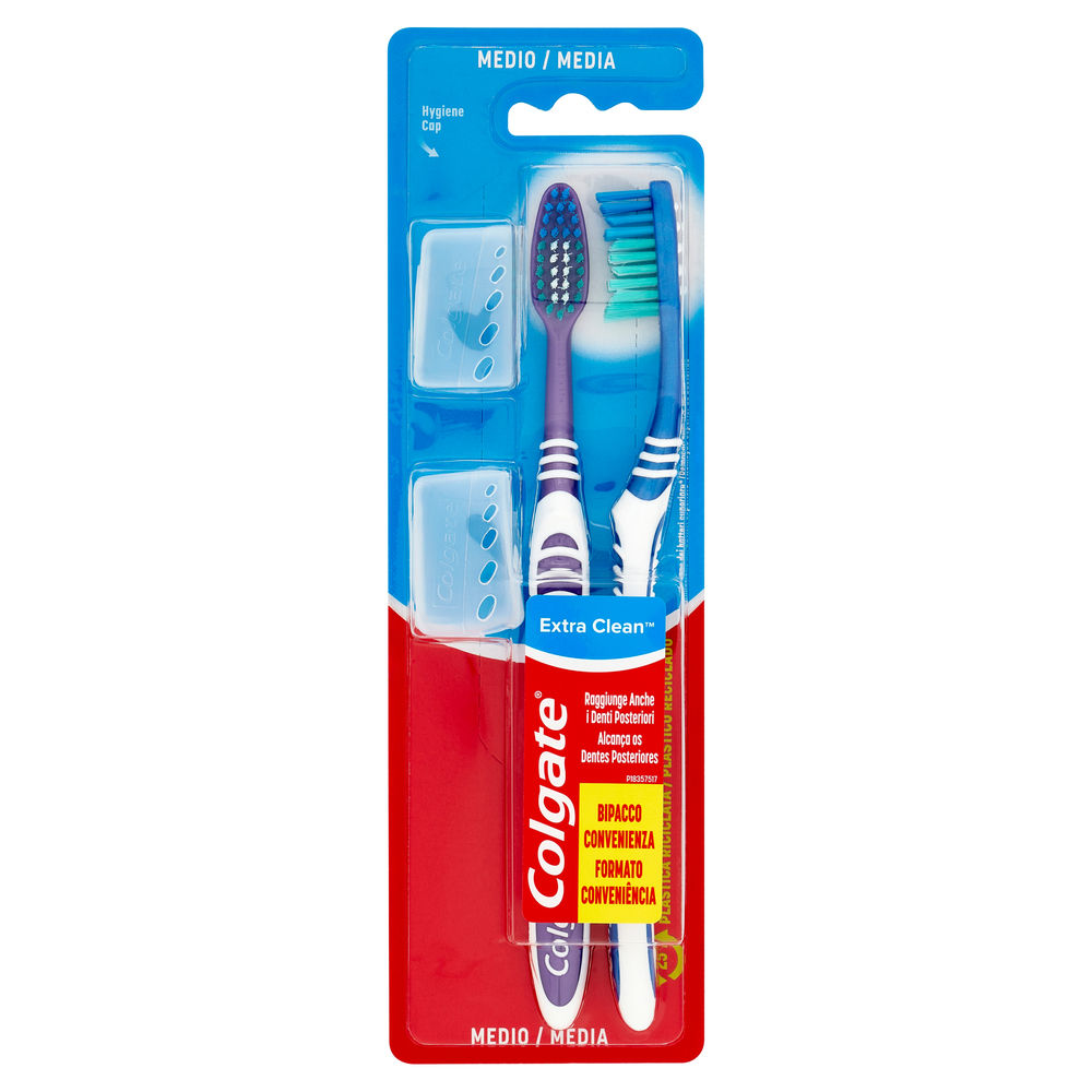 SPAZZOLINO COLGATE EXTRA CLEAN BIPACCO BLISTER PZ.2 - 0