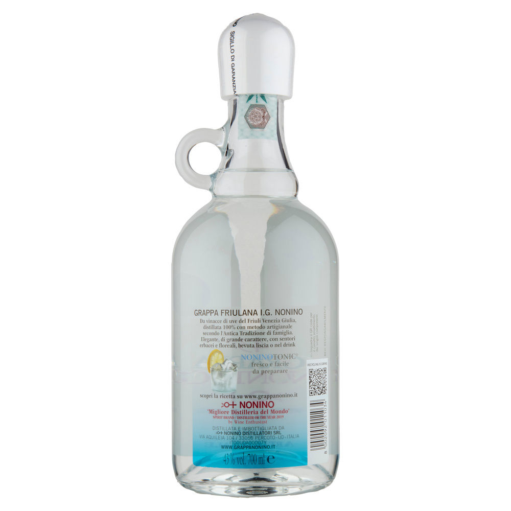 GRAPPA FRIULIANA NONINO 43 GRADI BOTTIGLIA ML 700 - 1