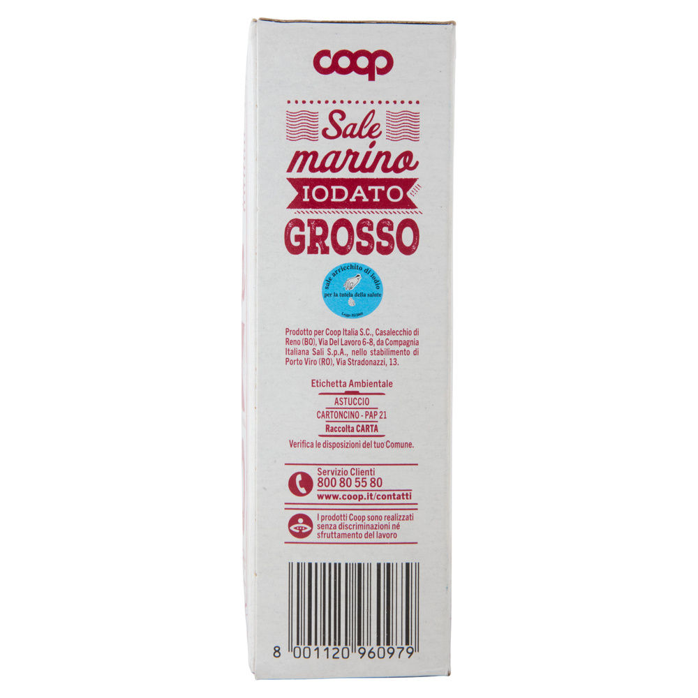 SALE IODATO MARINO GROSSO COOP SCATOLA KG.1 - 11