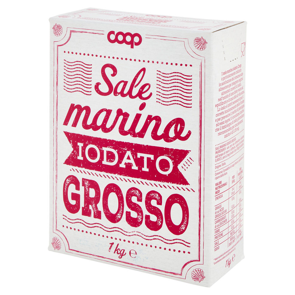 SALE IODATO MARINO GROSSO COOP SCATOLA KG.1 - 15