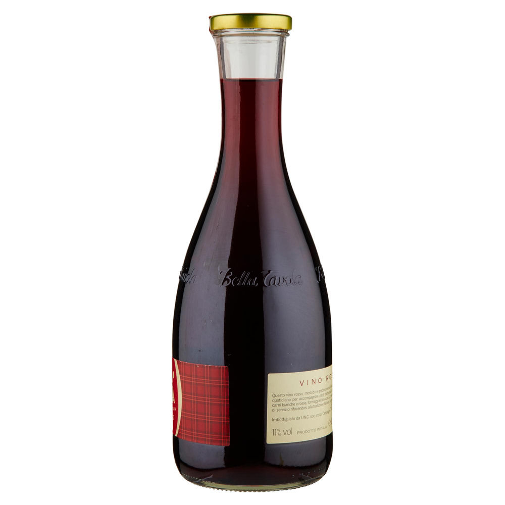 ROSSO BELLA TAVOLA CARAFFA LT 1 - 3