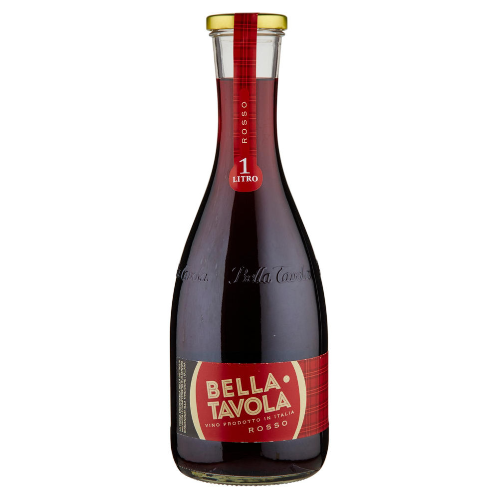 ROSSO BELLA TAVOLA CARAFFA LT 1 - 4