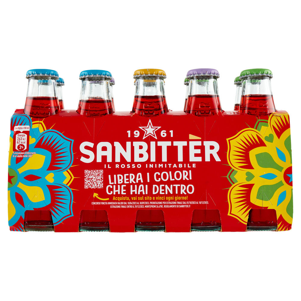 APERITIVO ANALCOLICO SANBITTER ROSSO SAN PELLEGRINO CLUSTER VETRO ML 100X10 - 9