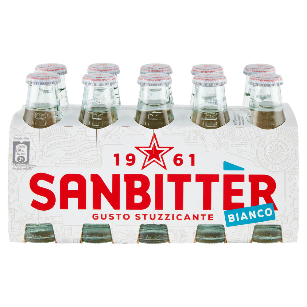 APERITIVO ANALCOLICO SANBITTER BIANCO DRY SAN PELLEGRINO CLUSTER VETRO ML 100X10 - 6