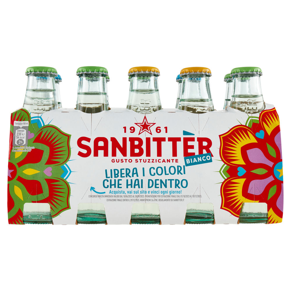 APERITIVO ANALCOLICO SANBITTER BIANCO DRY SAN PELLEGRINO CLUSTER VETRO ML 100X10 - 1