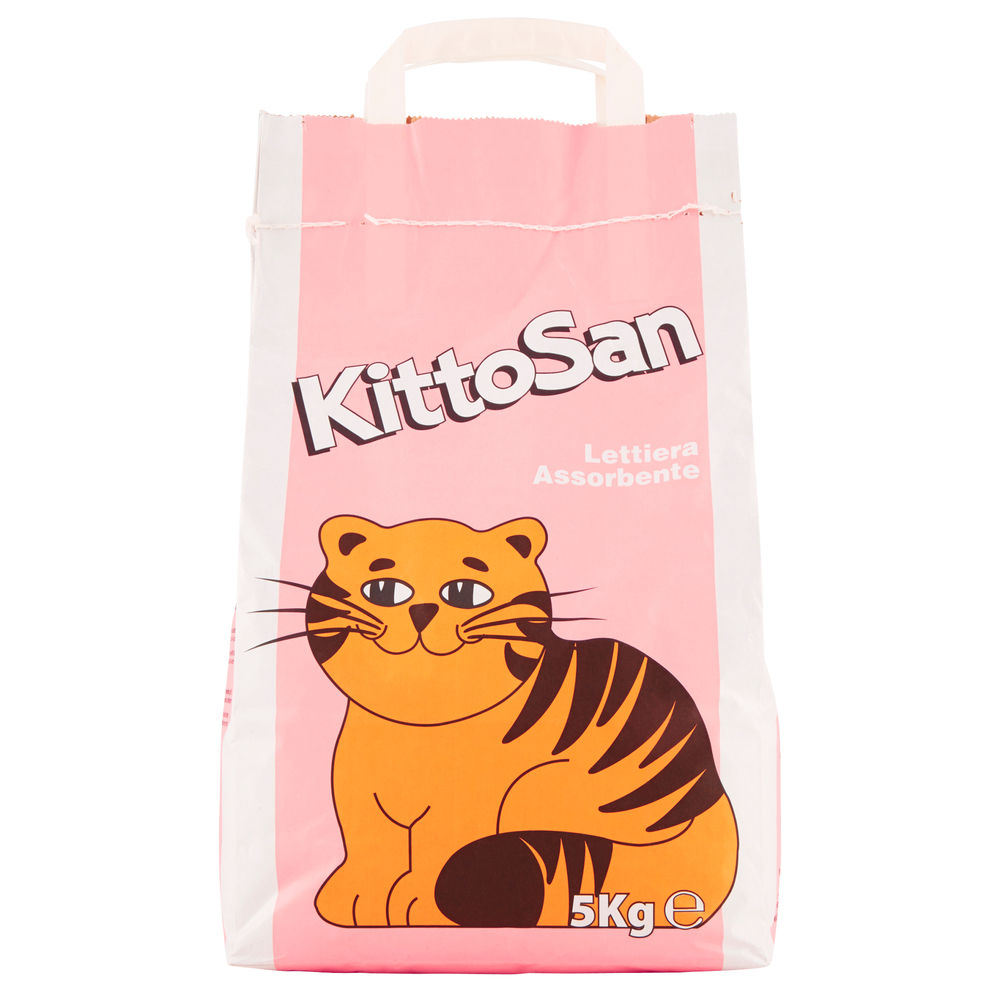 Lettiera per gatti kittosan sacco carta kg.5