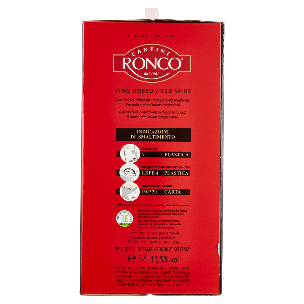 BAG IN BOX  ROSSO RONCO L 5 - 5