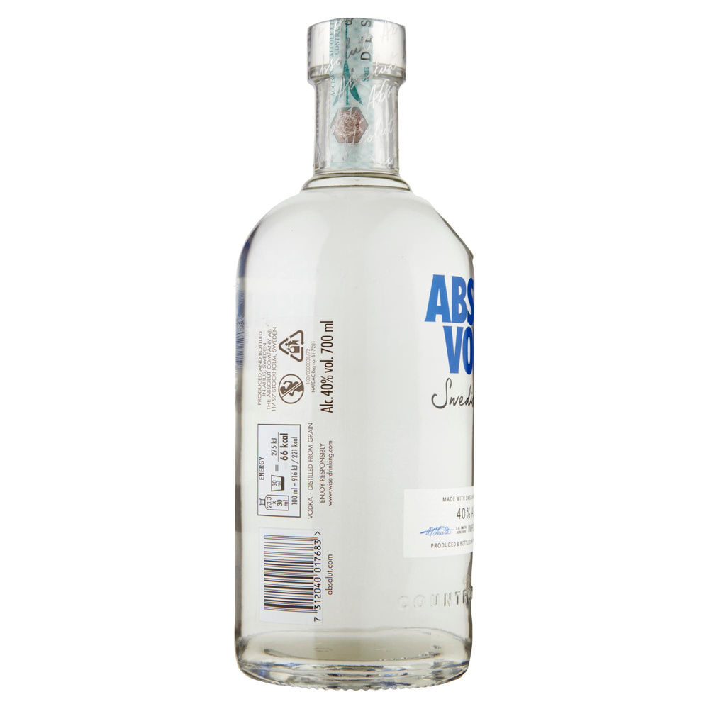 VODKA ABSOLUT CLEAR 40 GRADI ML 700 - 3