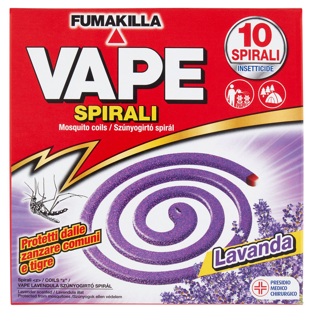REPULSIVO SPIRALI VAPE PROFUMAZIONI ASSORTITE PZ.10 - 0