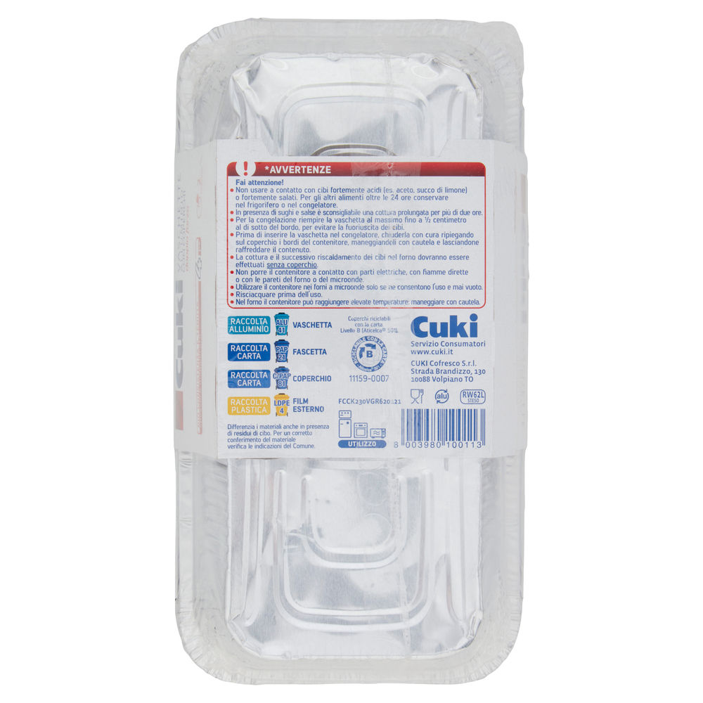 VASCHETTE CALDO/GELO CUKI ALLUMINIO RW 62L 0,9L PZ.4 - 1