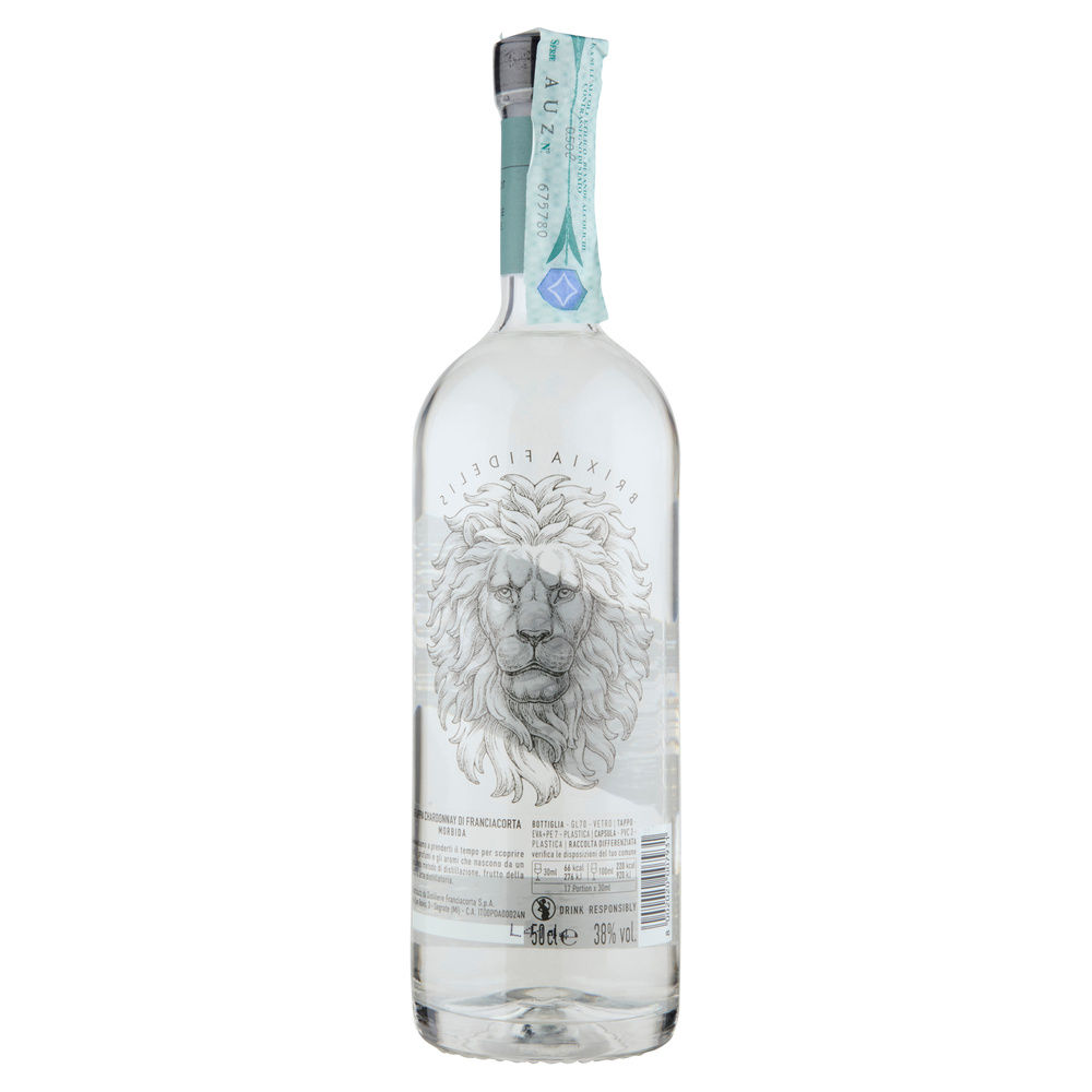 GRAPPA CHARDONNAY FRANCIACORTA 38 GRADI FRATELLI GOZIO BOTTIGLIA ML 500 - 1