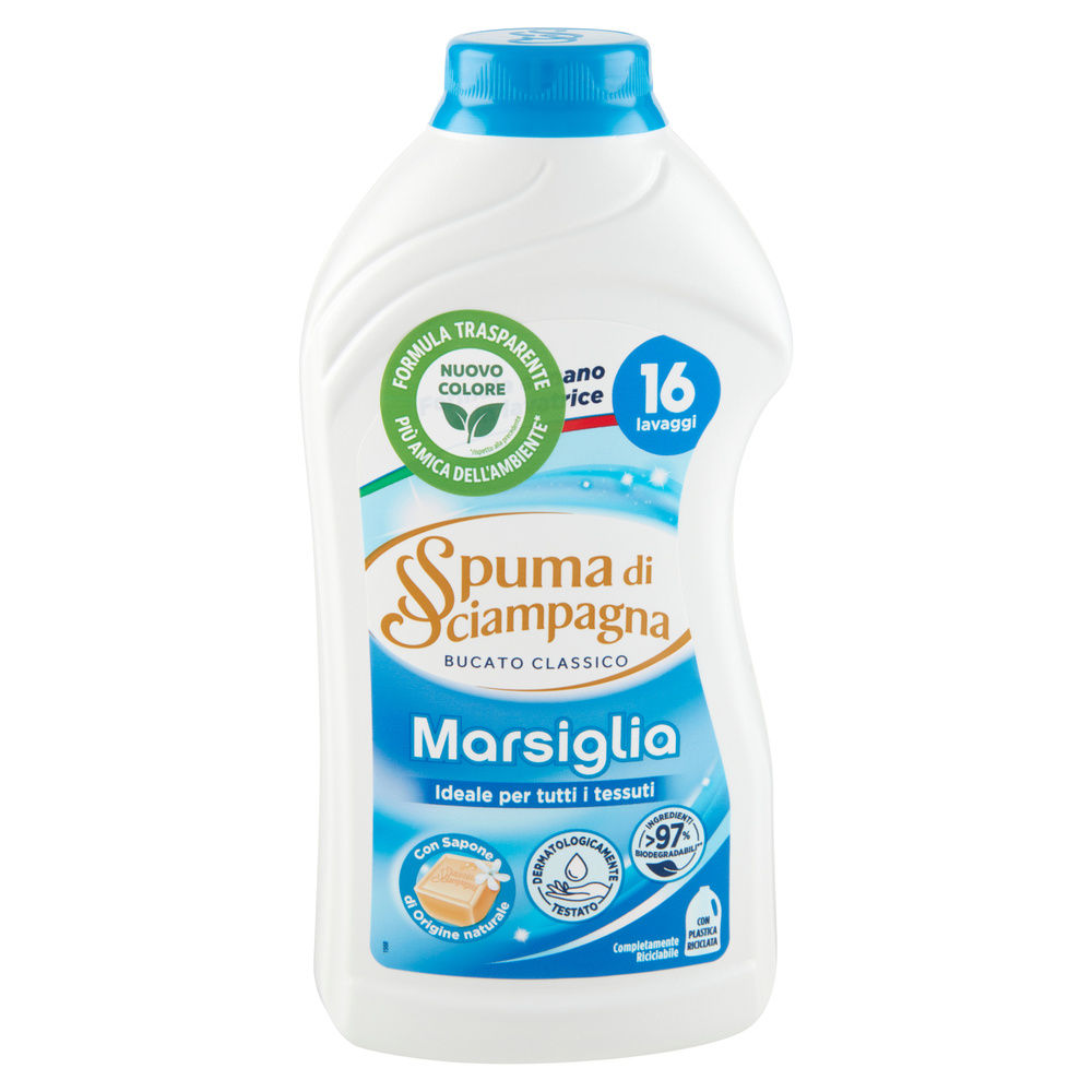 DETERSIVO LIQUIDO INDUMENTI DELICATI SPUMA DI SCIAMPAGNA MARSIGLIA 16LV L 0,800 - 2