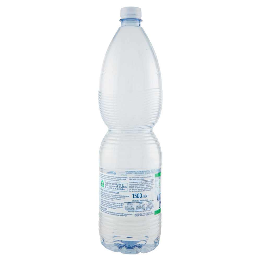 ACQUA MINERALE COOP NATURALE ANTICHE SORGENTI UMBRE FABIA RPET L 1,5 - 4