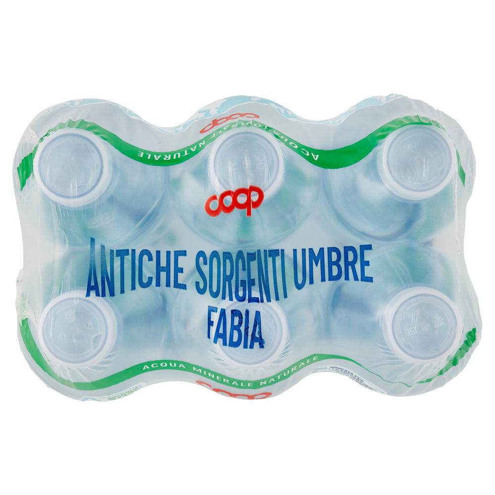 ACQUA MINERALE COOP NATURALE ANTICHE SORGENTI UMBRE FABIA RPET CLUSTER ML500X6 - 2