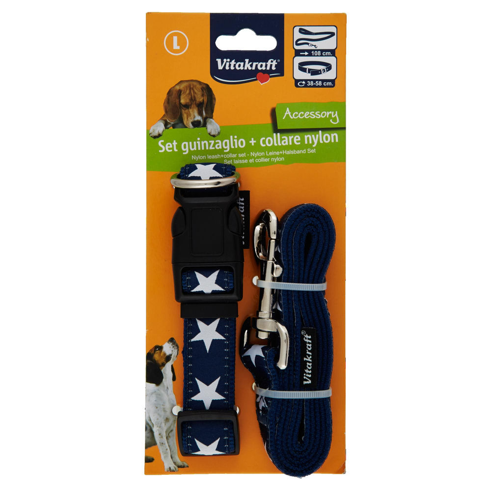 KIT CANI COLL.C/GUINZAGLIO NYLON VITAKRAFT BLS - 5