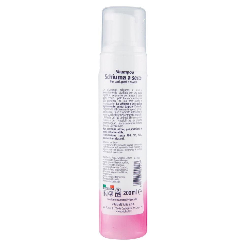 SHAMPOO GATTO SECCO SPRAY FLACONE ML.200 PZ.1 - 1