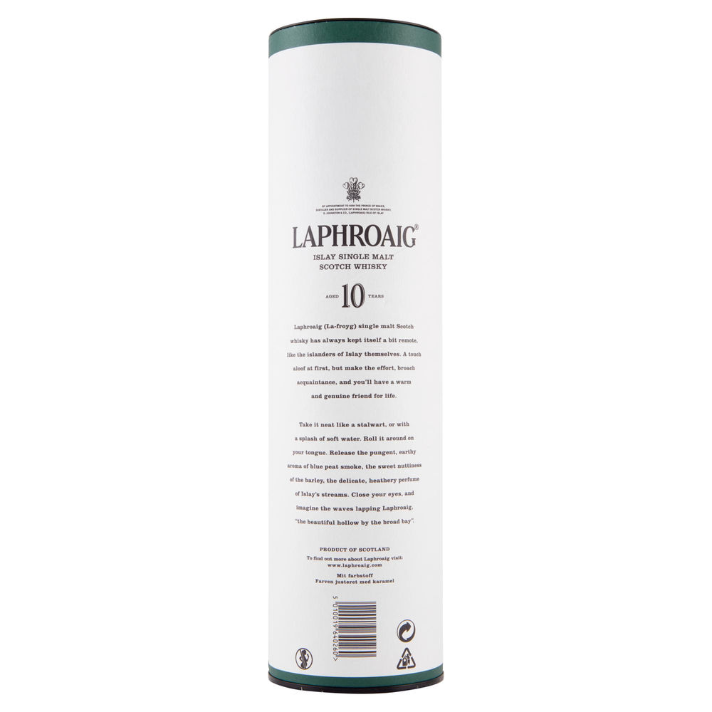 WHISKY LAPHROAIG 10 Y.O. 40 GRADI ASTUCCIO ML.700 - 1