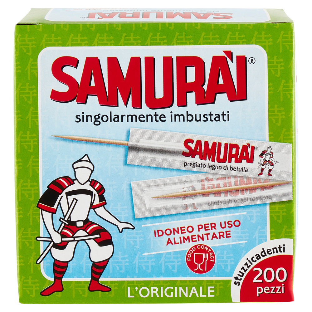 STUZZICADENTI SAMURAI IMBUSTATI SINGOLI SC. PZ. 200 - 2