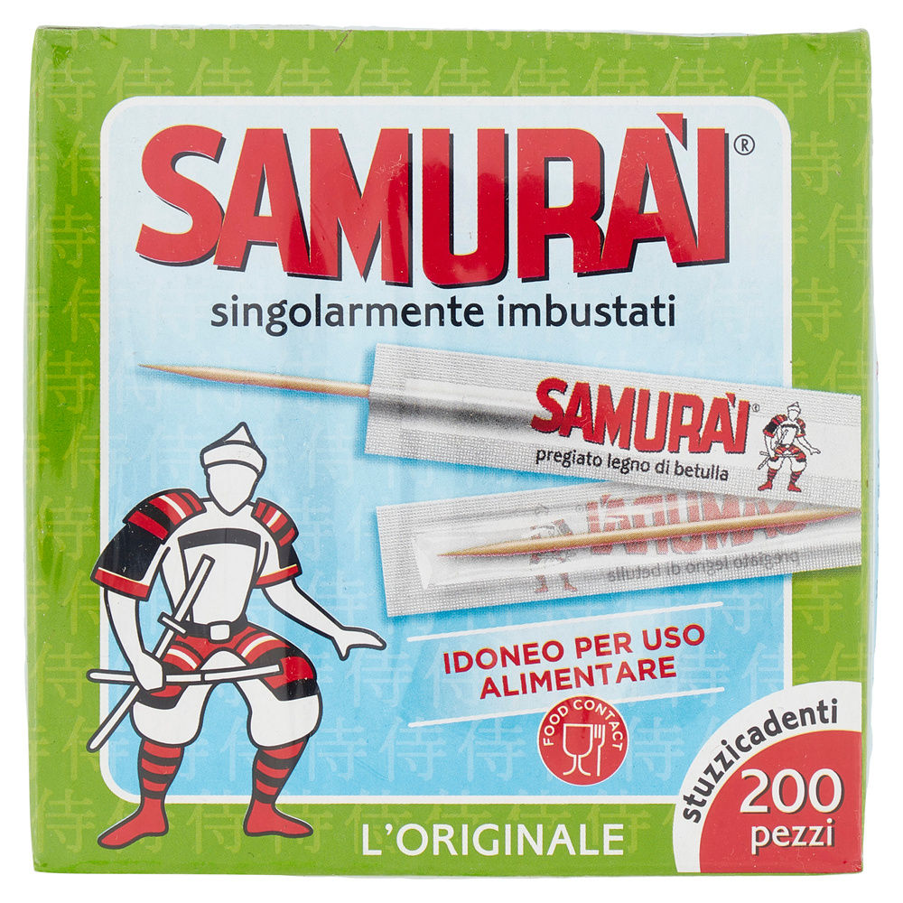 STUZZICADENTI SAMURAI IMBUSTATI SINGOLI SC. PZ. 200 - 3