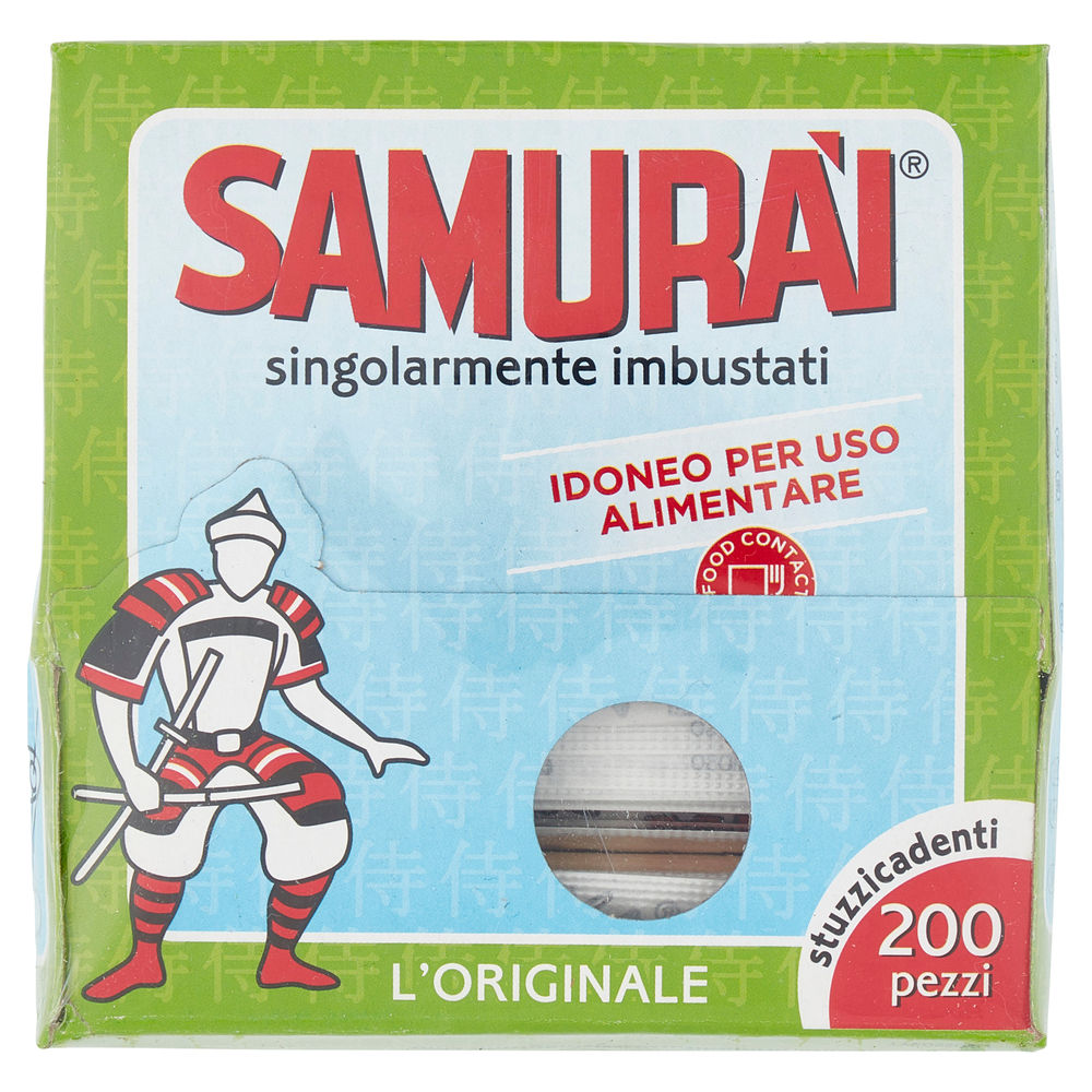 STUZZICADENTI SAMURAI IMBUSTATI SINGOLI SC. PZ. 200 - 1