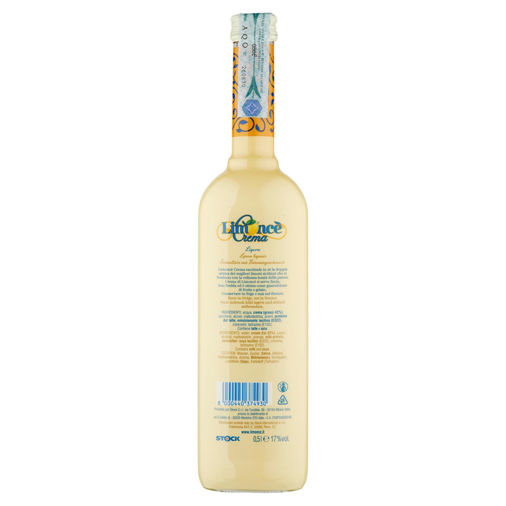 LIQUORE CREMA AL LIMONE LIMONCE' 17 GRADI BOTTIGLIA ML.500 - 1