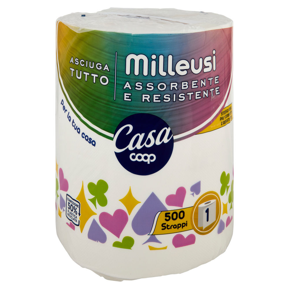 ASCIUGATUTTO MILLEUSI BOBINA COOP CASA 500 STRAPPI FSC PZ.1 - 9