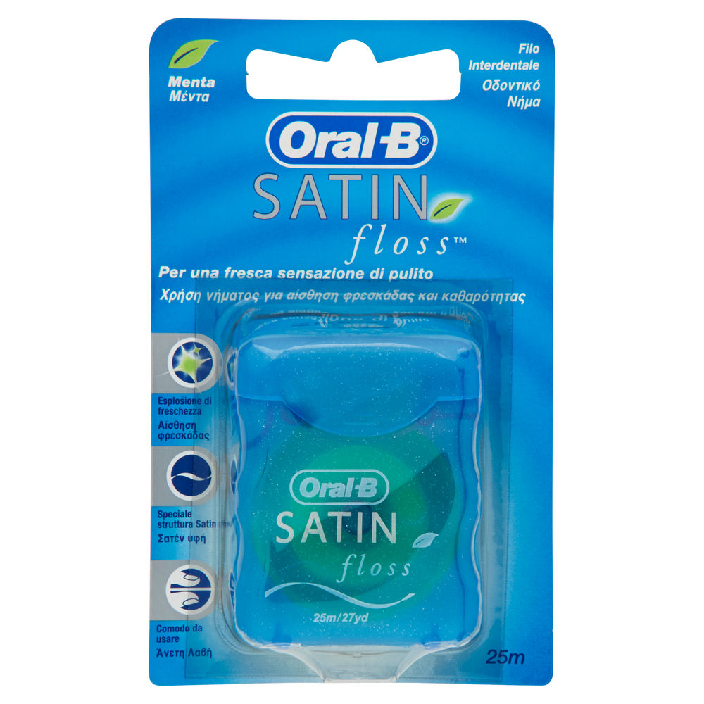 Filo interdentale satin floss oral b 25 mt pz. 1