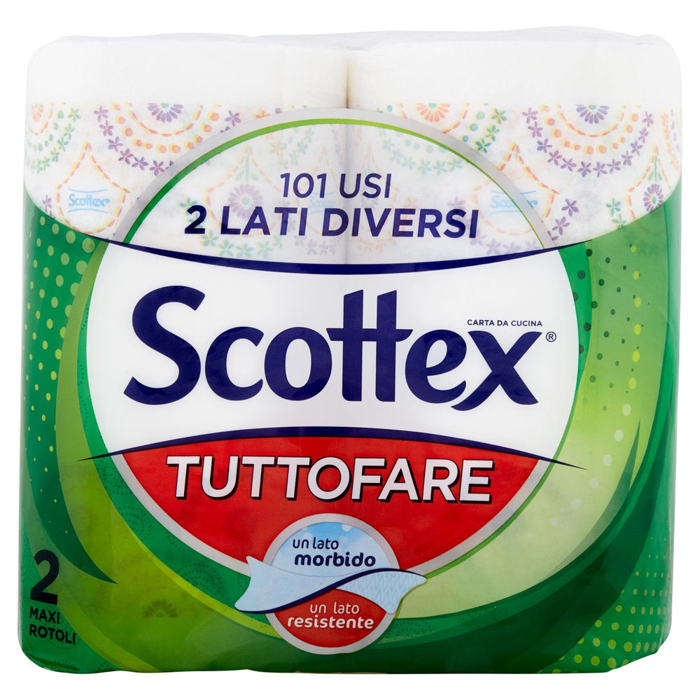 Asciugatutto scottex tuttofare double face decorato cello pz.2