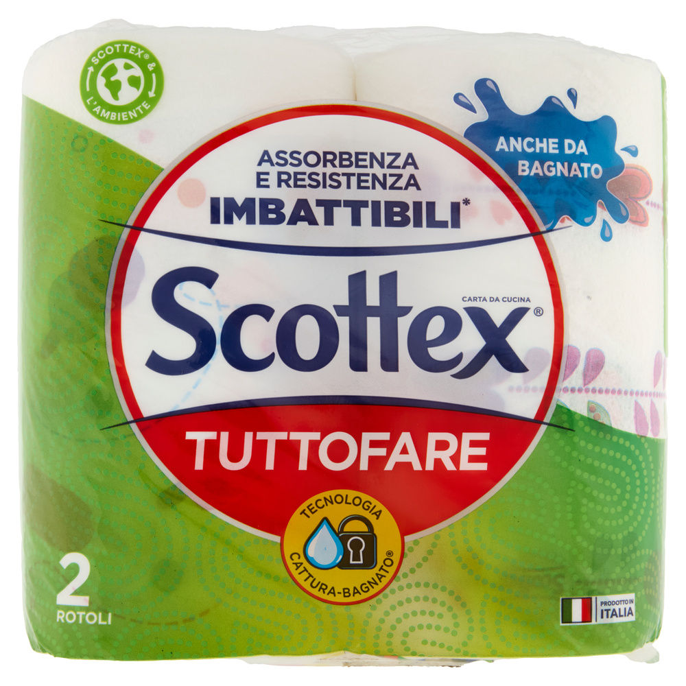 ASCIUGATUTTO SCOTTEX TUTTOFARE DOUBLE FACE DECORATO CELLO PZ.2 - 6